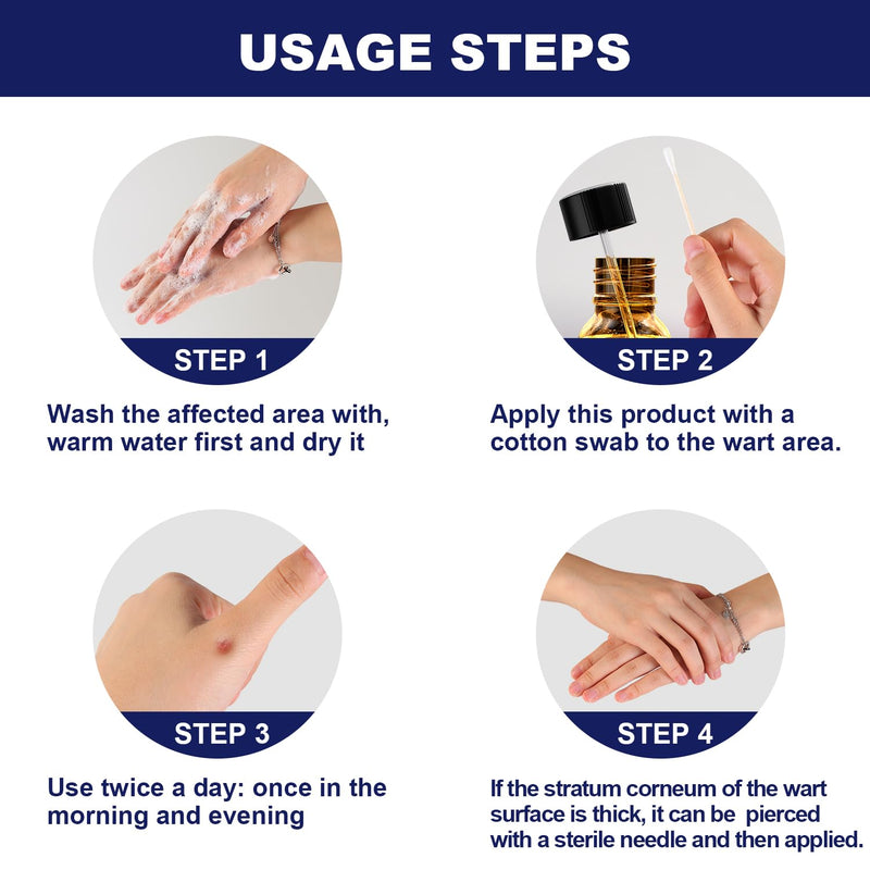 Fast Action Liquid Wart Remover - Maximum Strength Wart Gel - Exclusive Natural Formula Wart Liquid Designed for Warts, Plantar Wart, Genital Wart, Common Wart, Flat Wart, Corn, Callus Beige - BeesActive Australia