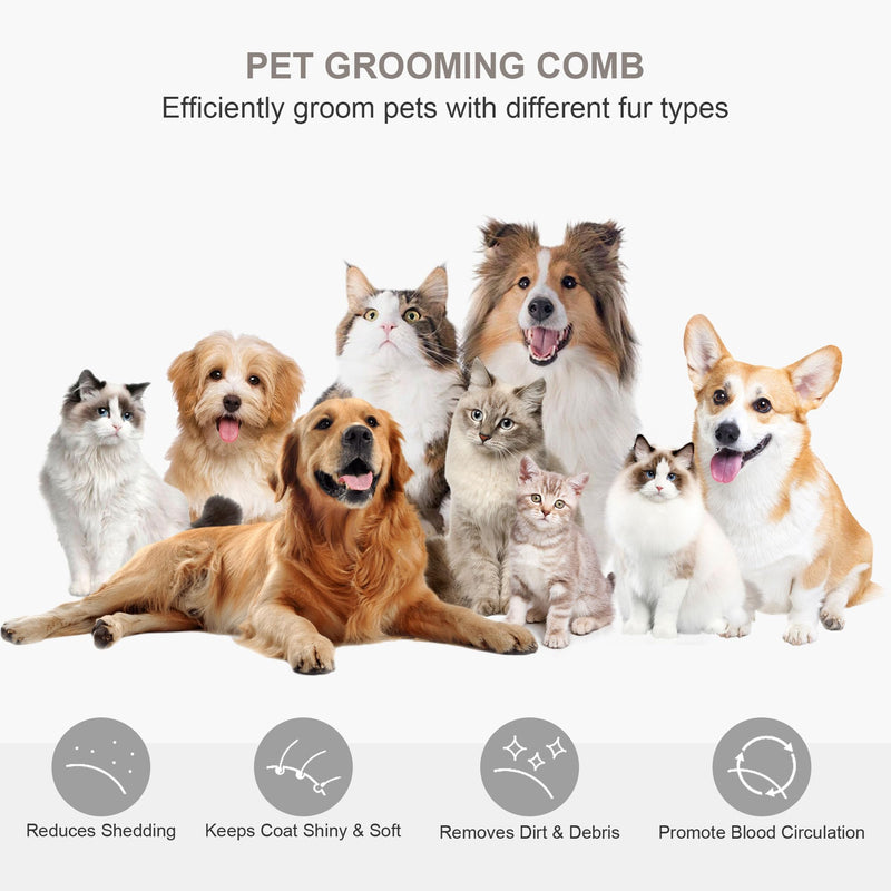 VOOCOO Self Cleaning Slicker Pet Brush, Deshedding Pet Brush, Skin Friendly Deshedding tool for Grooming Dogs & Cats, Suitable for Shedding & Haired Pets, Combs for Pet Grooming - BeesActive Australia