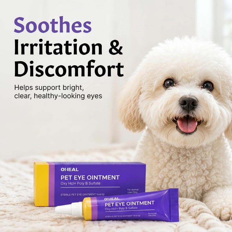 Pet Eye Care for Dogs & Cats, Gentle Eye Care Formula, for Animal Use Only, 1 Tube, Net Wt. 1/5 oz (5 g)