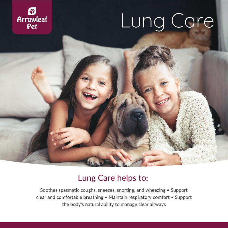 Lung Care by NaturPet Inc for Cats and Dogs | Respiratory Support for Pets with Breathing Issues | 100mL Herbal Tincture