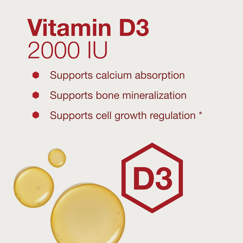 PROTOCOL FOR LIFE BALANCE Liquid Vitamin D3-2,000 IU - Immune Support Strong Bones and Teeth Health - 1 Fl Oz (Pack of 2) 1 Fl Oz (Pack of 2)