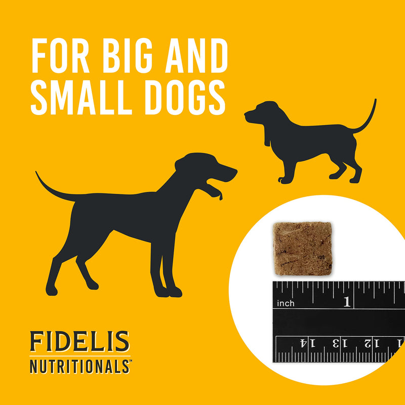 FIDELIS Freeze Dried Dog Treats for Large & Small Dogs - Gluten-Free (4 oz) - FIDELIS Dog Multivitamin Chewable (60 Vitamin Soft Chews) - BeesActive Australia
