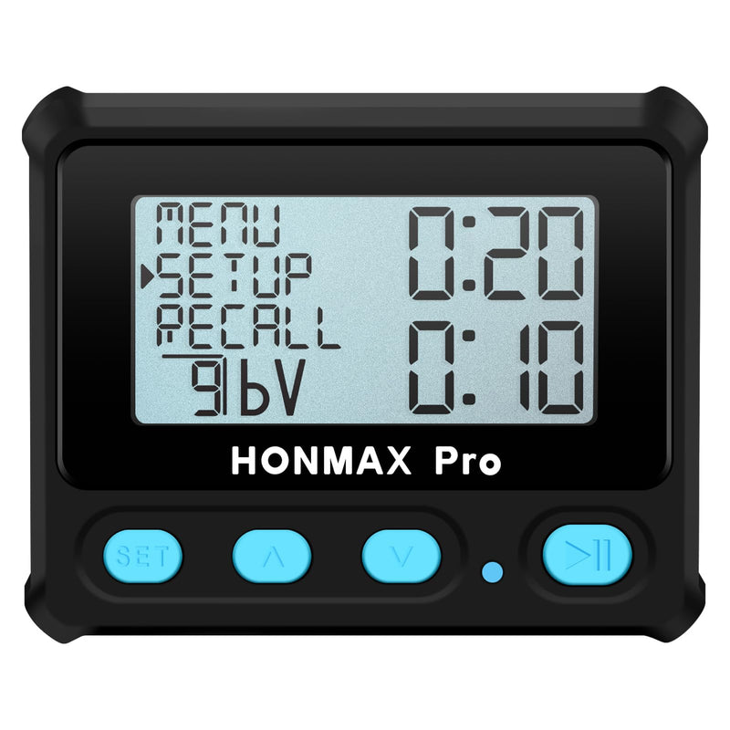 8100 Professional Interval Timer and Stopwatch, Backlight, USB-C Charged, Clock -Black Black - BeesActive Australia