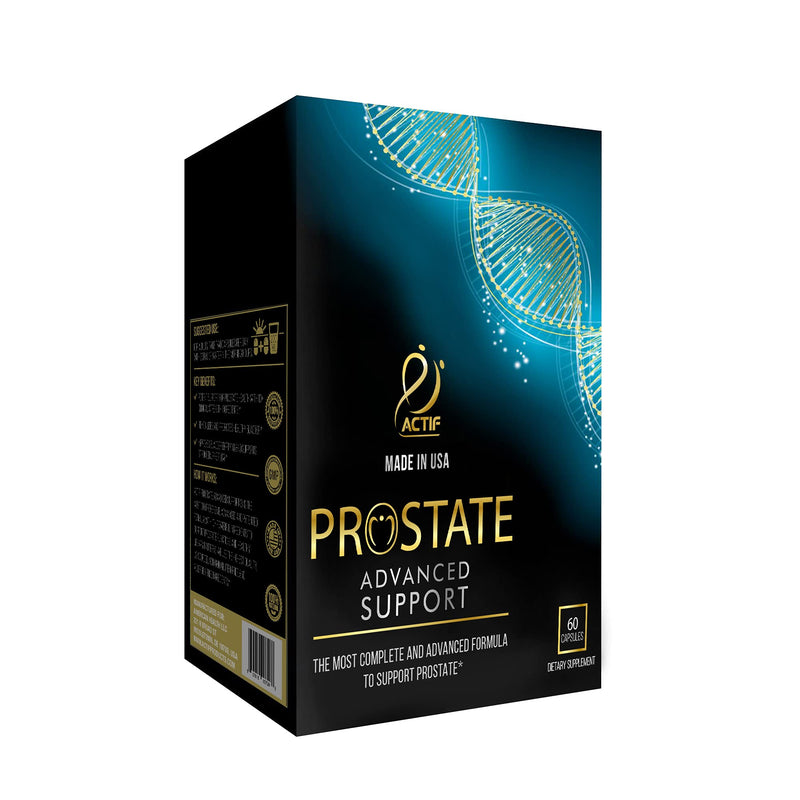 ACTIF Prostate Advanced Support with 20+ Factors, Complete Support for Prostate - 60 Capsules, Made in USA, Non-GMO