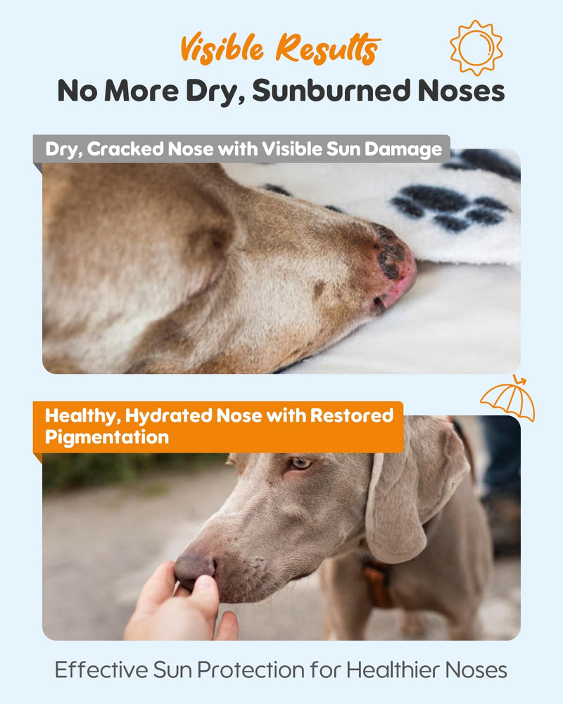 Dog Nose Protector Balm – Moisturizing Sun Protection with Shea Butter & Vitamin E, UV Test Patch Included – Natural & Safe for Sensitive Skin