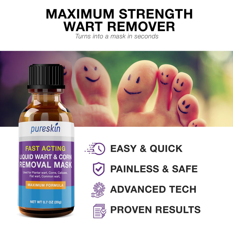 Wart Corn Removal for Feet: Salicylic Acid Plantar Wart Corn Remover Treatment for Toes Foot fingers hands - BeesActive Australia