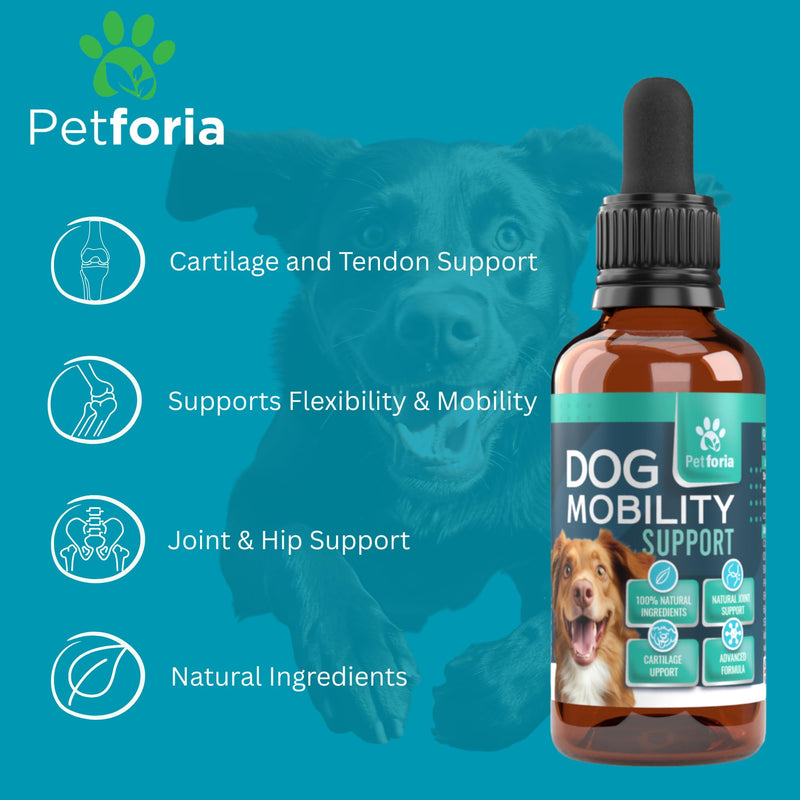 Dog Mobility Support | Support Mobility and Flexibility | Dog Mobility Comfort | Natural | Active Formula | Devils Claw For Dogs 50ML - Pack of 1