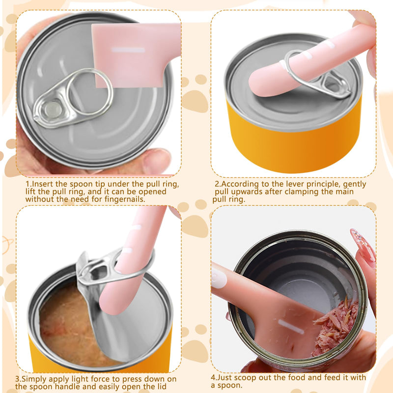 3PCS Pet Food Can Spoon, Cat Wet Food Spoon Pet Food Canned Mixing Spoons Set, Cat Spatula Dog Food Can Supplies Spoon for Dogs and Cats(3) 3 - BeesActive Australia