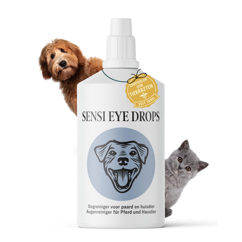 Sensi Eye Drops - Eye Cleaner for Pets 100 ml - Eye Drops for Dogs, Horses and Cats Against Tear Stains