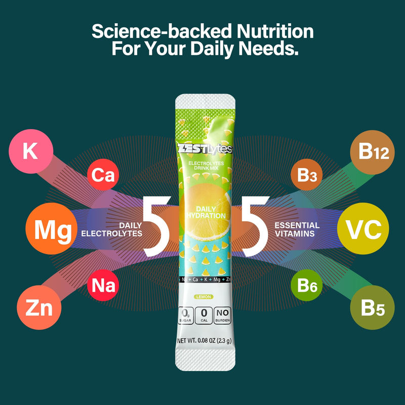 40 Sticks Low Sodium Sugar Free & 0 Calorie Electrolyte Hydration Packets | Lightly Sweet Electrolyte Powder Drink Mix, Liquid Daily IV Flavors Lemon Orange Peach Grapefruit Mixed Flavor