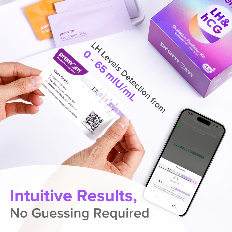 Premom Quantitative Ovulation Predictor Kit for Women 50 Piece Set