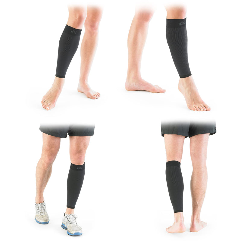 Neo-G Calf Compression Sleeve for Men and Women for Sports, Daily Wear – Shin Splint Compression Sleeve provides Shin Splint Relief, Pain Relief from Injury, Strains, Sprains, Weak Calves - L LARGE: 40 - 44 CM - BeesActive Australia