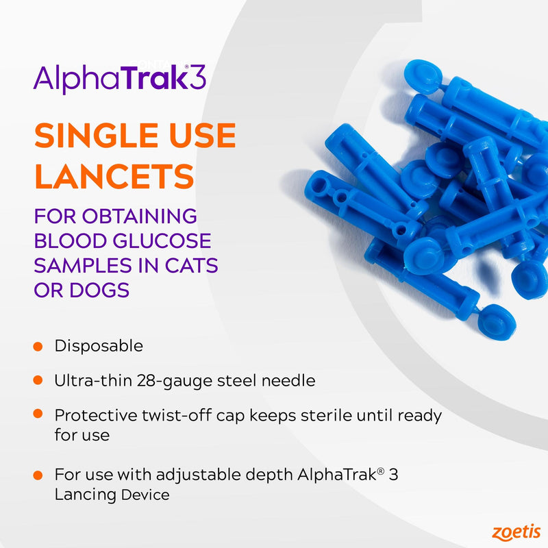 AlphaTrak 3 28 Gauge Sterile Lancets for AlphaTrak 3 Blood Glucose Monitoring System 50 Count - BeesActive Australia
