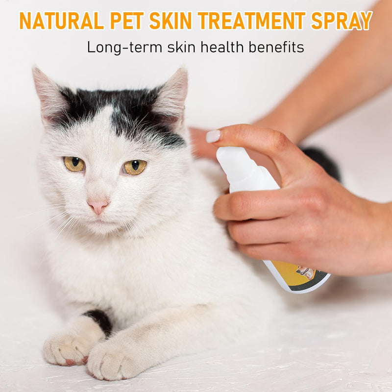 2pc Pet Skin Treatment Spray - Nature Soothing, Pet Skin Care Spray for Dogs & Cats, All Animals - Effective Pet Skin Treatment Spray 30ml - PawsPlanet Australia