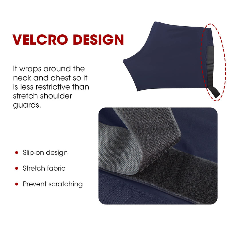Horse Shoulder Guard, High Elastic Spandex Fabric Horse Vest - Anti-Rub Bib - Navy Blue(Size M) Medium - BeesActive Australia