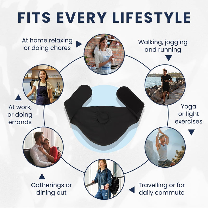 Ostomy Belt for Men & Women | Colostomy Ostomy Bag Covers for Sports | Discreet Ileostomy Belt | Ostomy Bag Cover | Ostomy Wrap Abdomen | Inner Pocket to Hold Ostomy Pouch (Black, Medium) Black - BeesActive Australia
