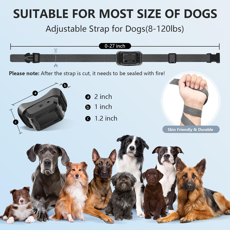 Citronella Dog Bark Collar, Anti Bark Collar with 3 Adjustable Spray & Sensitivity Level [1 Citronella Spray Refill] Automatic No Shock Dog Barking Collar for Small Medium Large Dogs Citronella Bark Collar - BeesActive Australia