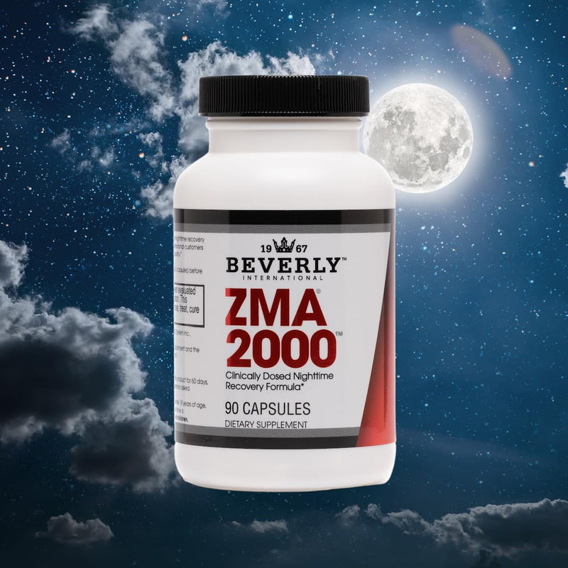Beverly International ZMA 2000, Zinc Magnesium Aspartate, 90 Capsules | Improves Muscle Strength, Endurance, Immune Support & Recovery Post Training, Zinc Magnesium Aspartate & Vitamin B6