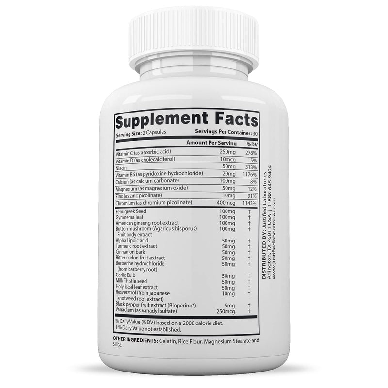 Justified Laboratories Blood Balance Max - 60 Capsules, Pack of 2 - Advanced Circulatory Support Formula with a Blend of Herbs & Vitamins - 60 Servings
