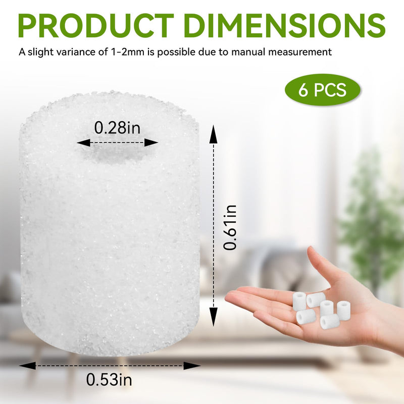 Nebulizer Filter Replacement Air Filter Compatible with PARI Vios Nebulizer Compressors, Ultra II, Trek, and Trek S, Nebulizer Filters Replacement for Vios Nebulizer Parts, 6 Pieces - BeesActive Australia