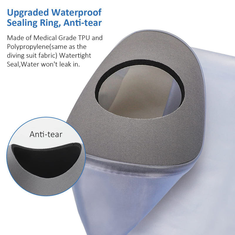 Waterproof Full Leg Cast Covers for Shower Adult, Extra Long Cast Covers for Shower Leg, Reusable Leg Cast Protector Cast Bag for Thigh Knee Foot Ankle Surgery Wounds Boots Braces, XL XL-Full Leg - BeesActive Australia