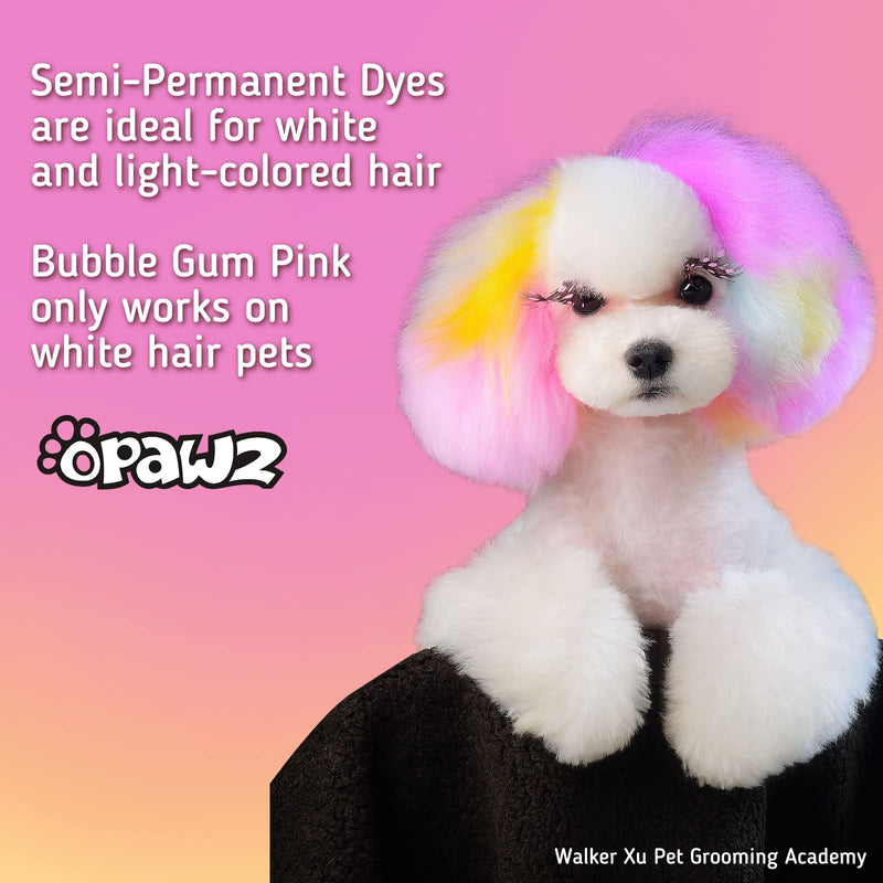 OPAWZ Semi-Permanent Dog Hair Dye, Food-Grade Pigment Dog Dye, Non-Toxic Pet Hair Dye for Dogs, Cats and All Pets Can be Bathed (Hawaii Blue) Hawaii Blue