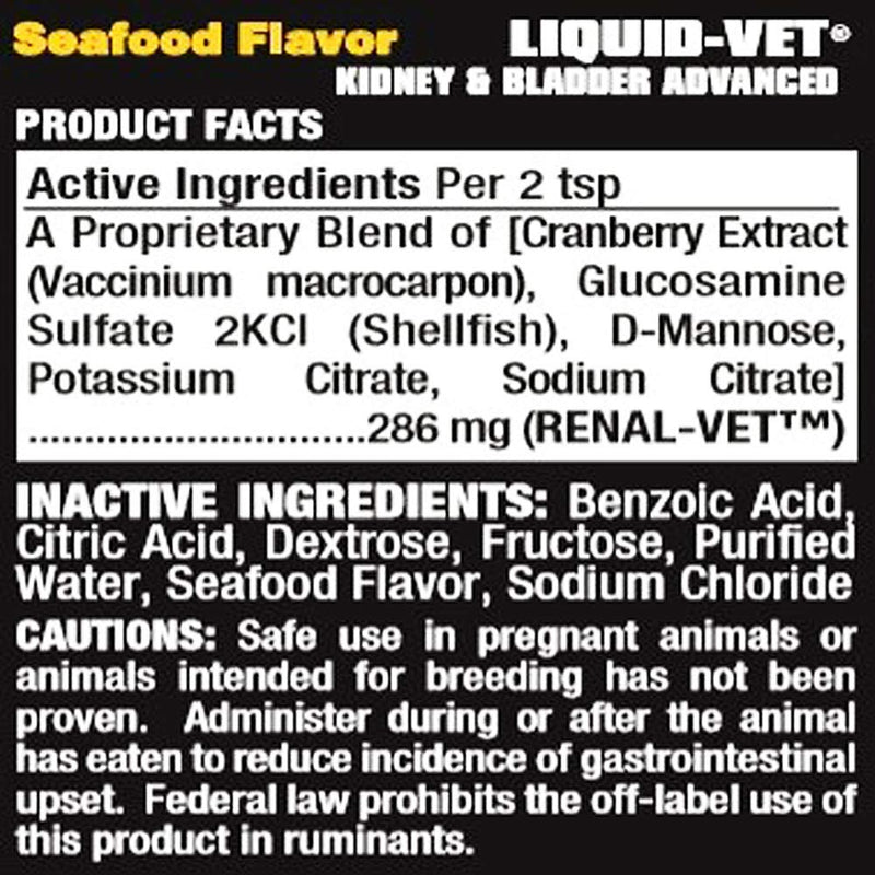 Feline Kidney & Bladder Advanced Formula, Seafood Flavor, 8 oz - BeesActive Australia