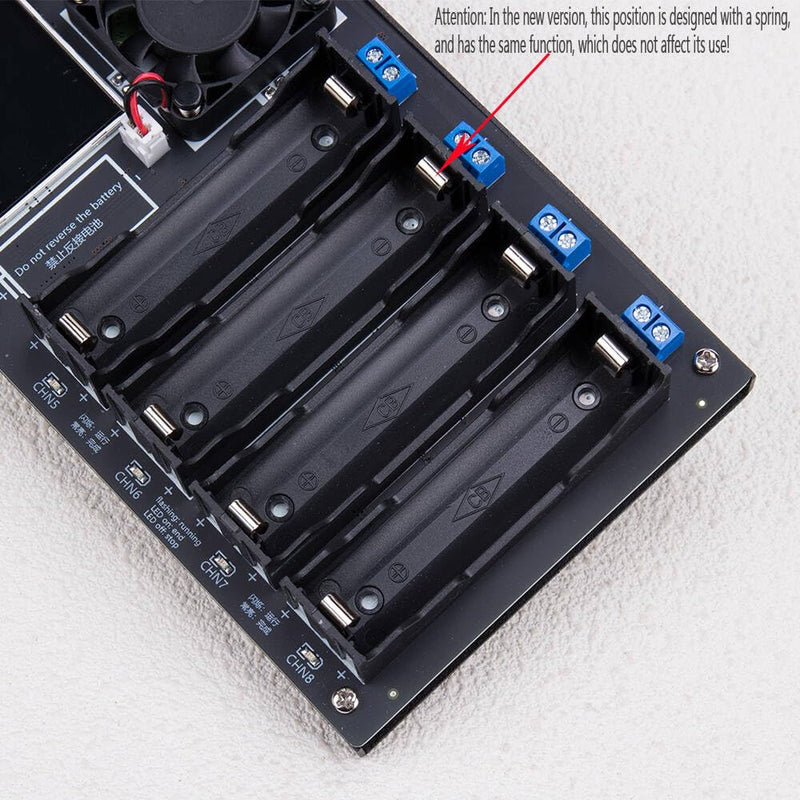 KOOBOOK 1Pcs Type-C 18650 Lithium Battery Capacity Tester 8 Channel MAh MWh Digital Battery Power Detector Module Internal Resistance Tester Support Automatic Charge Discharge
