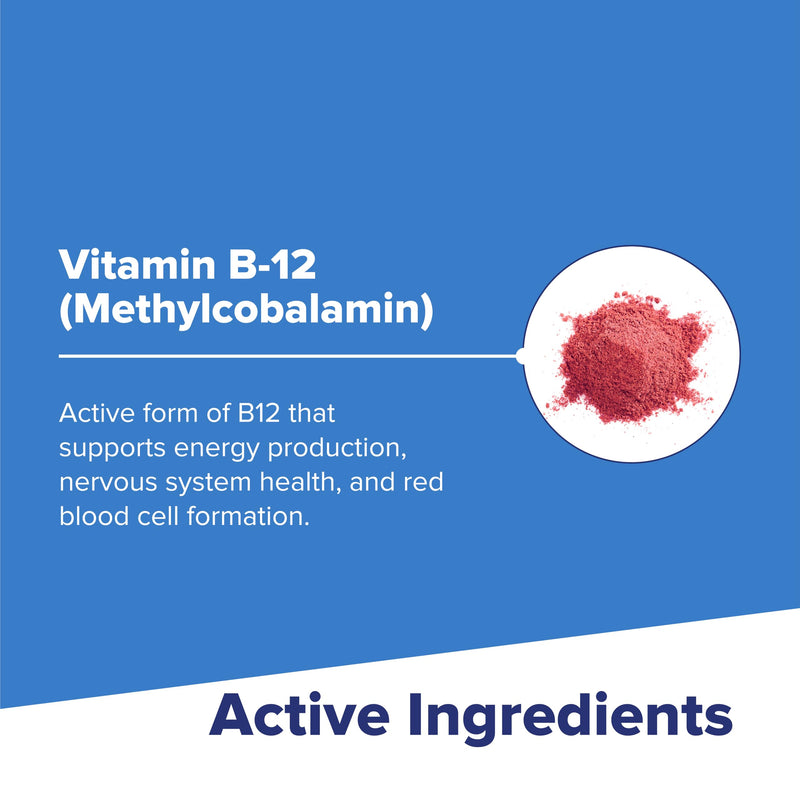 Superior Source No Shot Methylcobalamin B-12 1,000 mcg - Vitamin B-12 to Support Energy Production, Brain Health & Overall Wellness - Sublingual Tablets for Rapid Absorption - 60 Dissolving Tablets Vitamin B12 1,000mcg