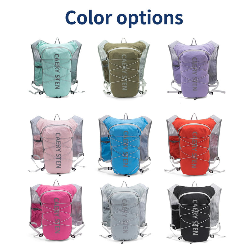 Carey STEN Hydrated Backpack, Running Vest, paired with a 1.5L Water Bag Hiking Backpack, Suitable for Running, Hiking, Marathon, and Both Men and Women Pink
