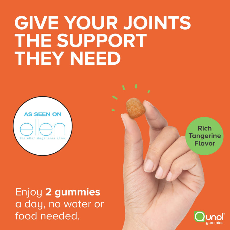 Qunol Turmeric and Ginger Gummies - Joint Support Supplement with Ultra High Absorption, 90 Count Vegan and Gluten Free Gummies Orange 90 Count (Pack of 1) - BeesActive Australia