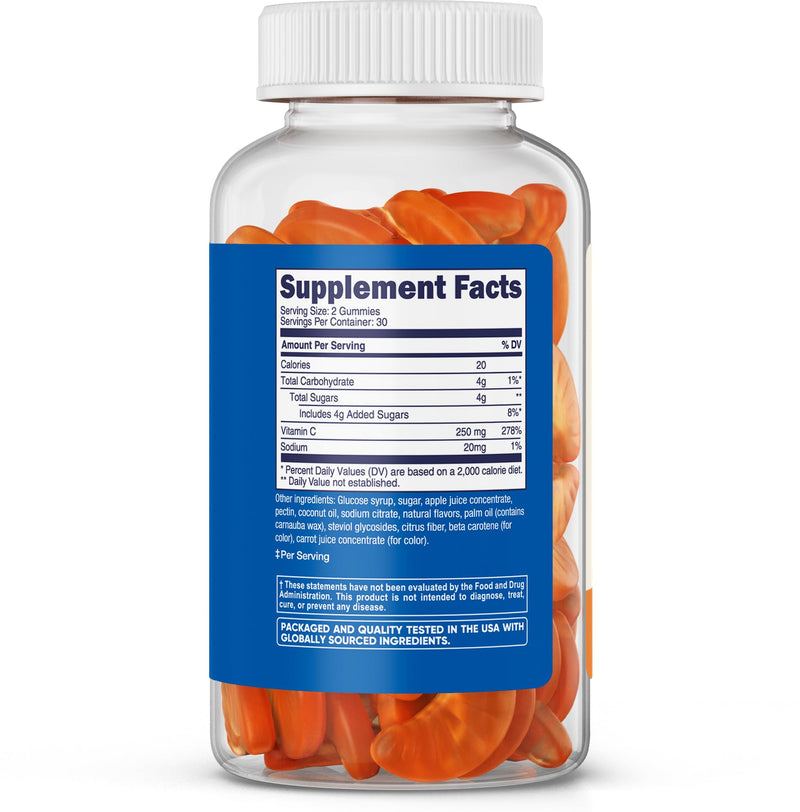 Nutricost Kids Vitamin C Gummies (250mg) 60 Gummies, 30 Servings | Vitamin C for Kids Ages 4+, Natural Flavors, Immune Support Supplement