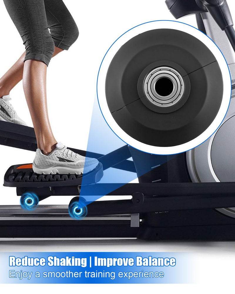 238880 Elliptical Roller Wheel Fit for Various ProForm Elliptical Models, 3" W x 4" D Elliptical Roller with Stainless Steel Bearing Core