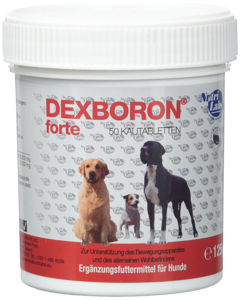 NutriLabs Dexboron® forte dog chewable tablets 50 PCS. - Tablets with devil's claw for dogs - Dog regenerating agent with willow bark, frankincense extract and much more - Dog regenerating agent 50 pieces - BeesActive Australia