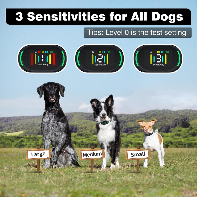 PetJoy Smart Bark Collar, Anti Bark Collar with Optional Shock, Dog Bark Collar for Small Medium Large Dogs - Vibration or Shock Mode 2 in 1 (3 Sensitivity Levels) - BeesActive Australia