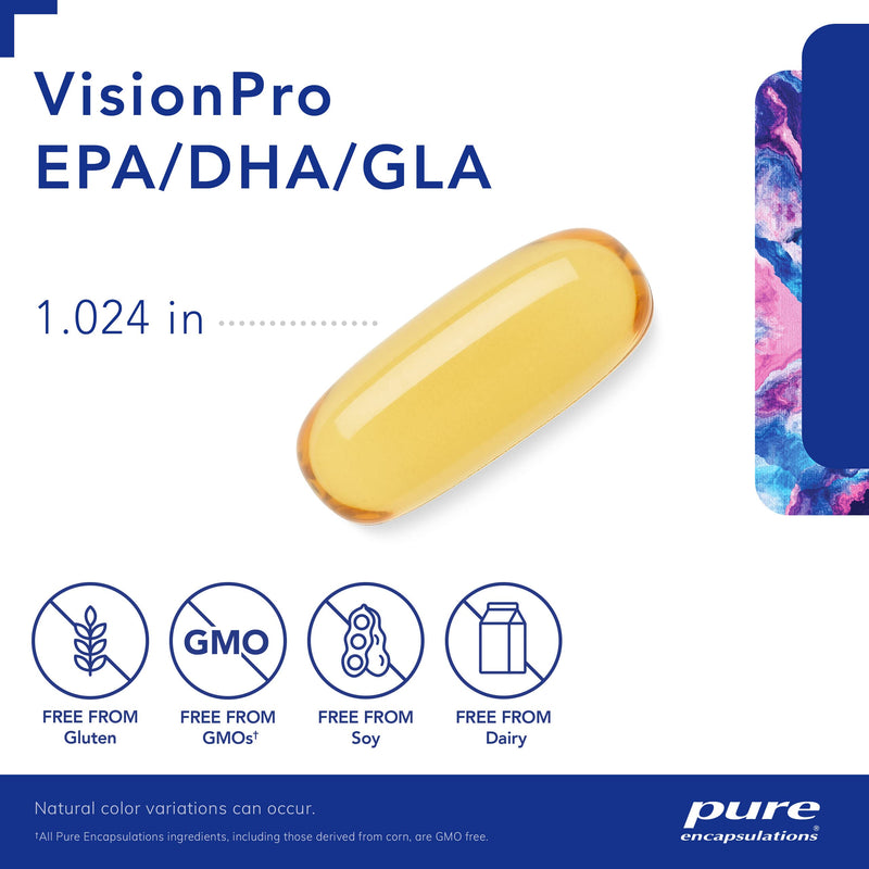 Pure Encapsulations VisionPro EPA/DHA/GLA | Supports Natural Tear Production and Retention of Eye Moisture* | 90 Softgel Capsules 90 Count (Pack of 1) - BeesActive Australia