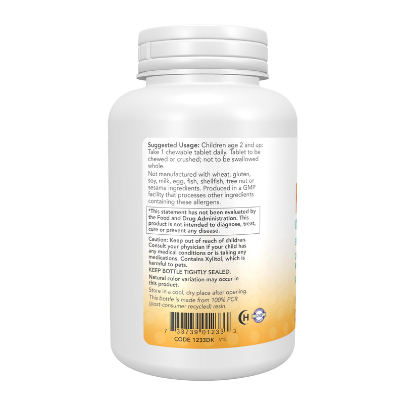 NOW Foods Supplements, Kid Cal with Calcium Citrate, Magnesium and Vitamin D, Tart Orange, 100 Chewables, packaging may vary 100 Count (Pack of 1)