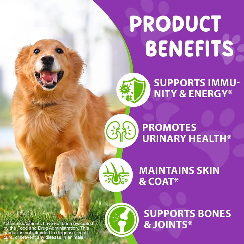 15 in 1 Dog Multivitamin Drops, 60ml Dog Vitamins Supplements, Support Skin and Coat, Joint, Heart, Digestion, Immune and Gut Health