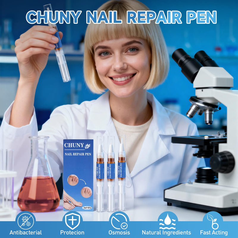 Extra Strength Nail Repair Pen, 4 Nail Oil Cuticle Pens With Natural Plant Extracts for Repairing Discolored, Broken & Damaged Toenails, Effective Nail Repair Solution - BeesActive Australia