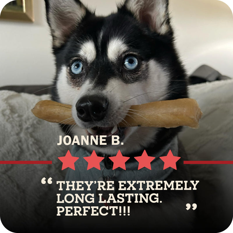 Redbarn Pet Products All-Natural Small 6" Beef Collagen Sticks for Dogs - Long Lasting Low-Odor Alternative to Traditional Rawhide & Bully Sticks - Supports Healthy Joints, Skin, & Coat - 10 Pack Small 6" 5 Count (Pack of 2)