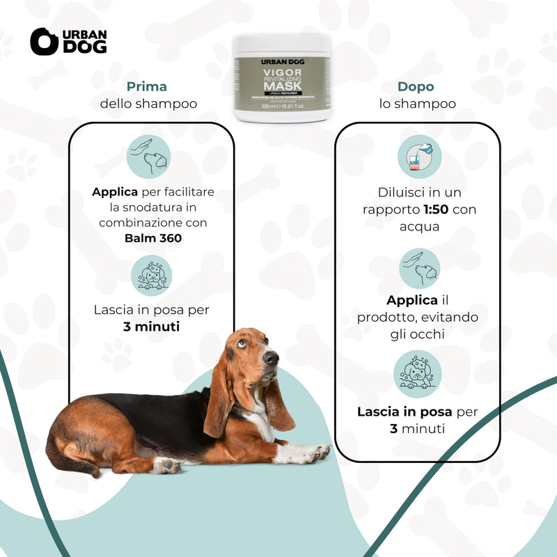 URBAN DOG Vigor Revitalizing Mask 500 ml | High Power Articulating Mask