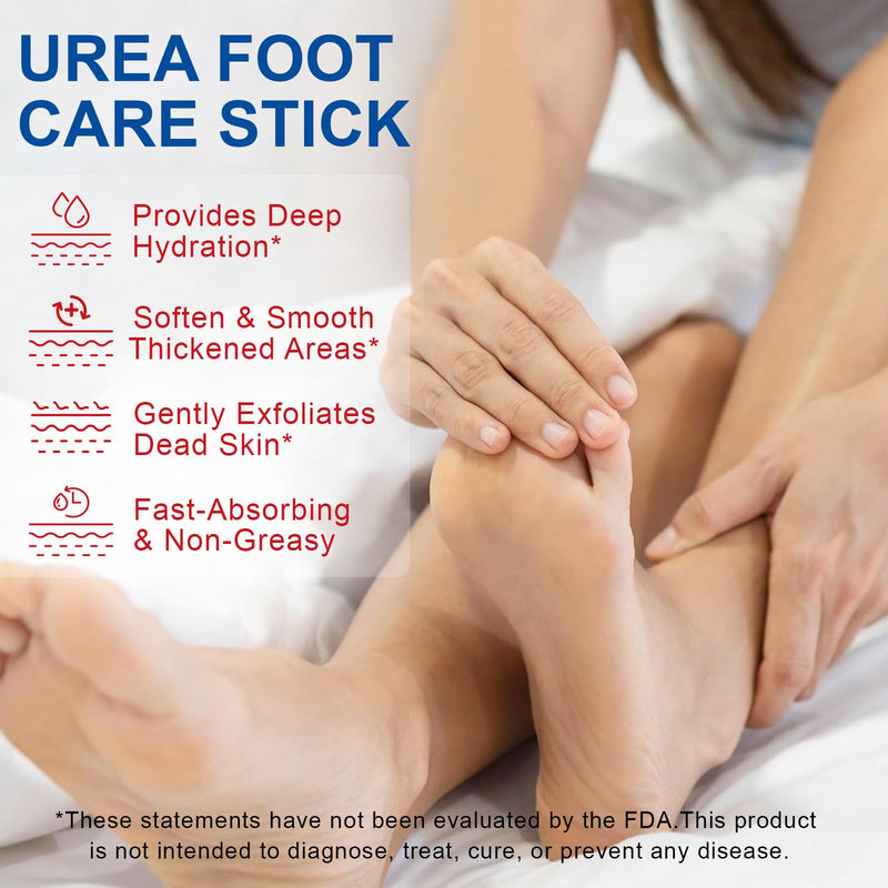 60% Urea with 2% Salicylic Acid Foot Care Stick, Maximum Strength Urea Foot Cream Callus Remover for Dry Cracked Heels, Hands, Knees, Exfoliating Moisturizer, Dead Skin Remover Foot Balm 1.41oz 1.41 Fl Oz (Pack of 1) - BeesActive Australia