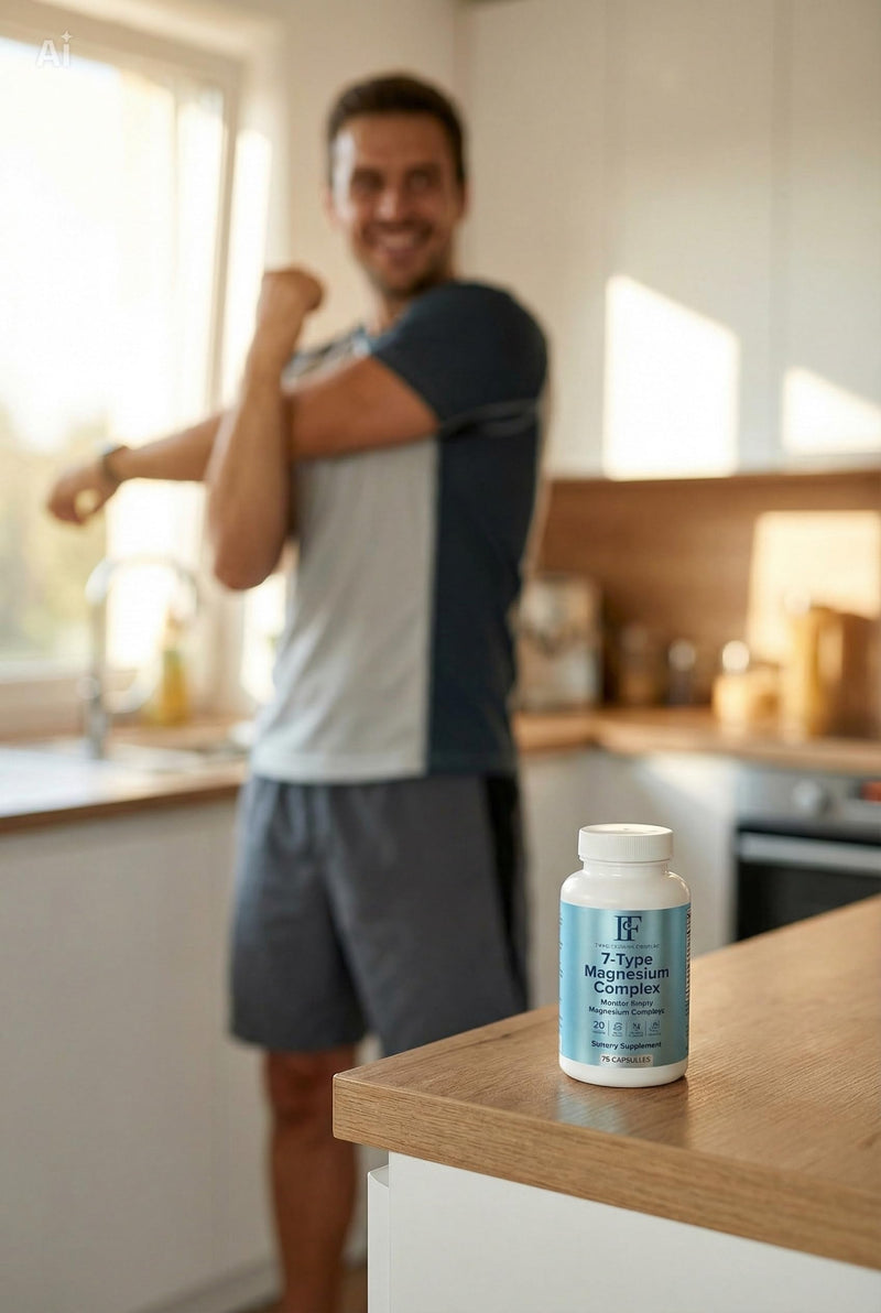Magnesium Complex 7-in-1 with Vitamin B6 – High Absorption Blend for Sleep, Stress Relief & Muscle Recovery – 7 Forms Magnesium Supplement – Calm Mood Support – 60 Vegan Capsules – LF Laboratories 1