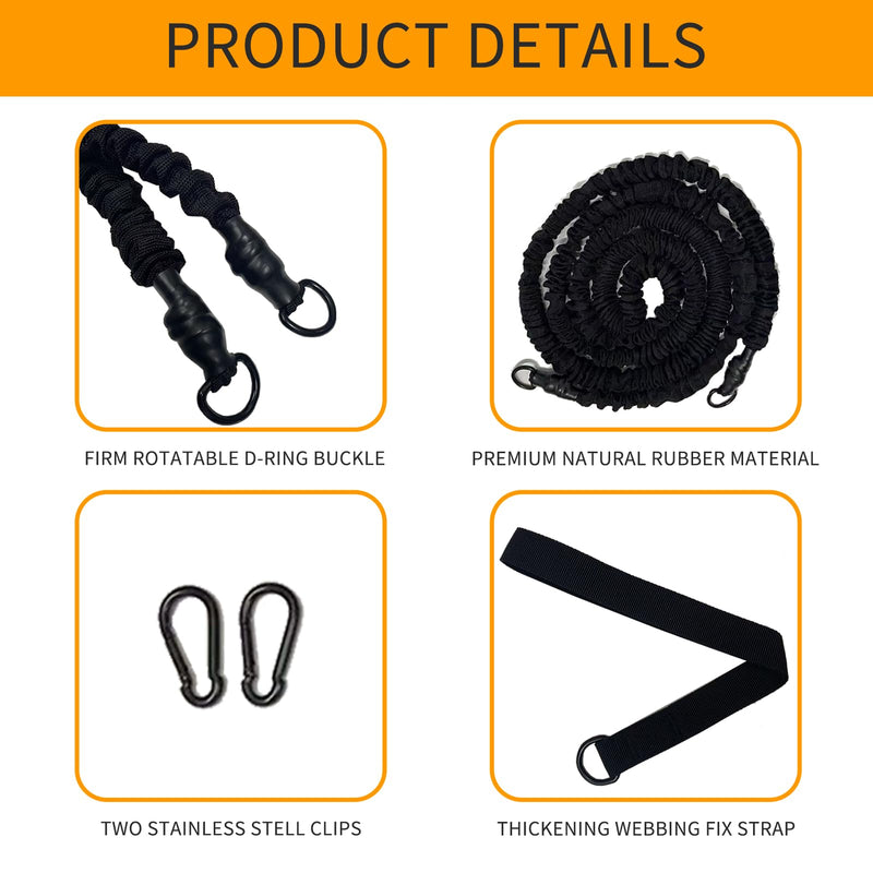 Swim Training Equipment, Pool Tether Aquatic Belt Exercise Resistance Band for Men and Women Improve Strength Power Agility