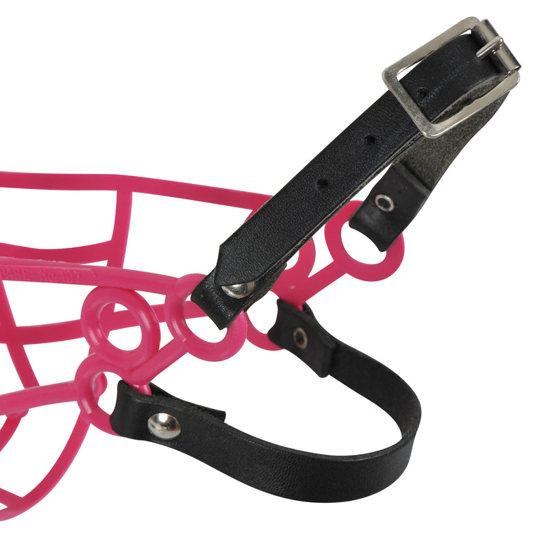 Don Pare 107 Greyhound Racing Muzzle in Pink Lurcher Sloughi Saluki Dogs with Long Slim Snout Shapes - BeesActive Australia