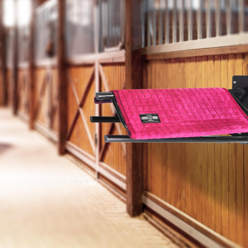 Harrison Howard Wall Mount Saddle Rack Suede Saver Adds Protection to Underside of Saddle Prevents Bar Indentations Secure Saddle Use with Saddle Rack, Saddle Saver Only Magenta - BeesActive Australia