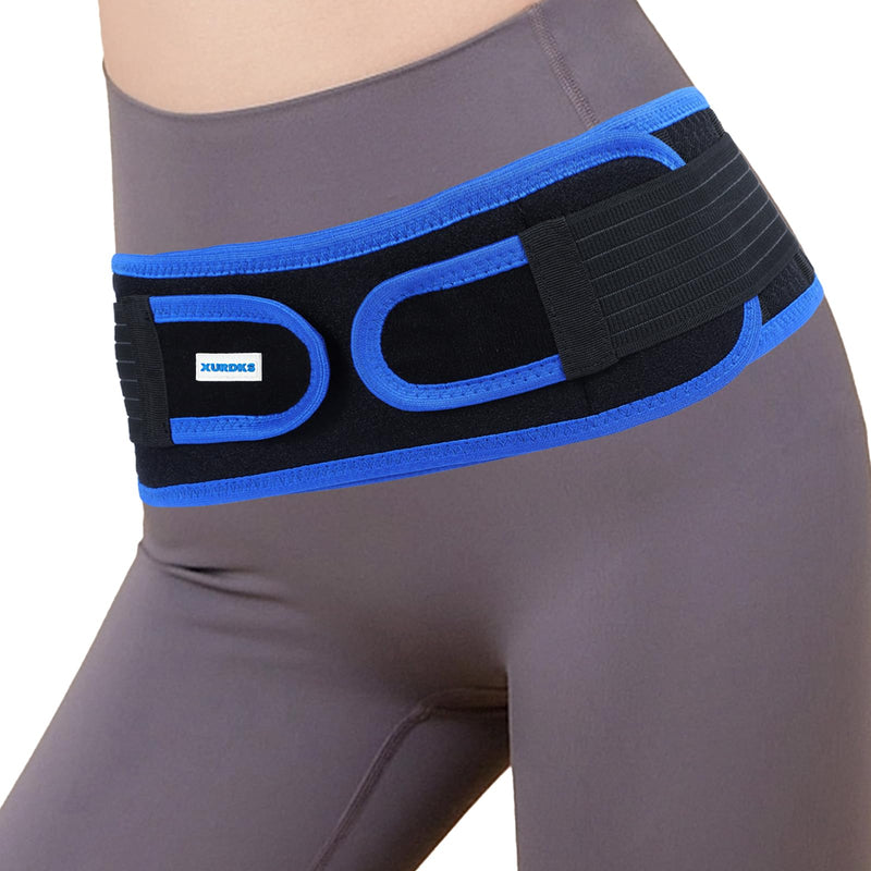 Sacroiliac SI Joint Hip Belt With 360°Anti-slip strips for Men and Women Adjustable Pelvic Support and Lower Back Brace Belt for Sciatica,Pelvis,Lumbar & Nerve Pain Si Joint(Universal) Universal (Hip Size 26"- 44") - BeesActive Australia