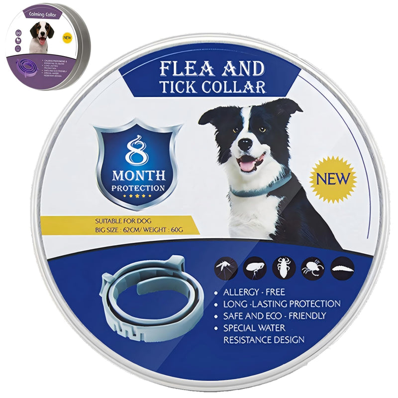 Large and Small Dog Flea Collar Vet-Recommended Dog Flea&Tick Treatment Prevention Collar for Dogs Under 18 lbs. | As Long as 8 Months Protection