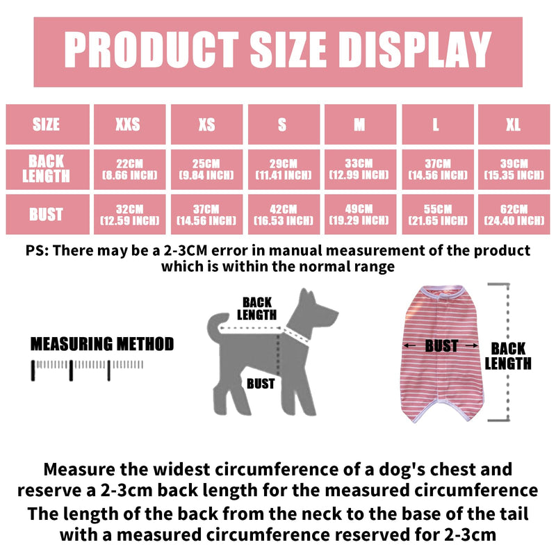 DiiWmme Cat Recovery Suit Post Surgery Cat Recovery Onesie Medical Vest Cone E-Collar Alternative Cat Pajama Suit Anti Leak Surgical Suit for Small S rose - BeesActive Australia