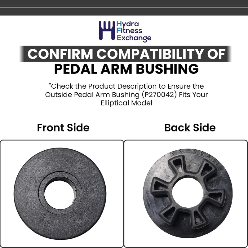 Hydra Fitness Exchange Pedal Arm Inside Plastic Bushing Spacer Plastic Sleeve Bearings | Replacement Part P270042 | Bushings & Bushed Bearings For Elliptical | Works with Sole Xterra Fitness E20 FS3.5 - BeesActive Australia